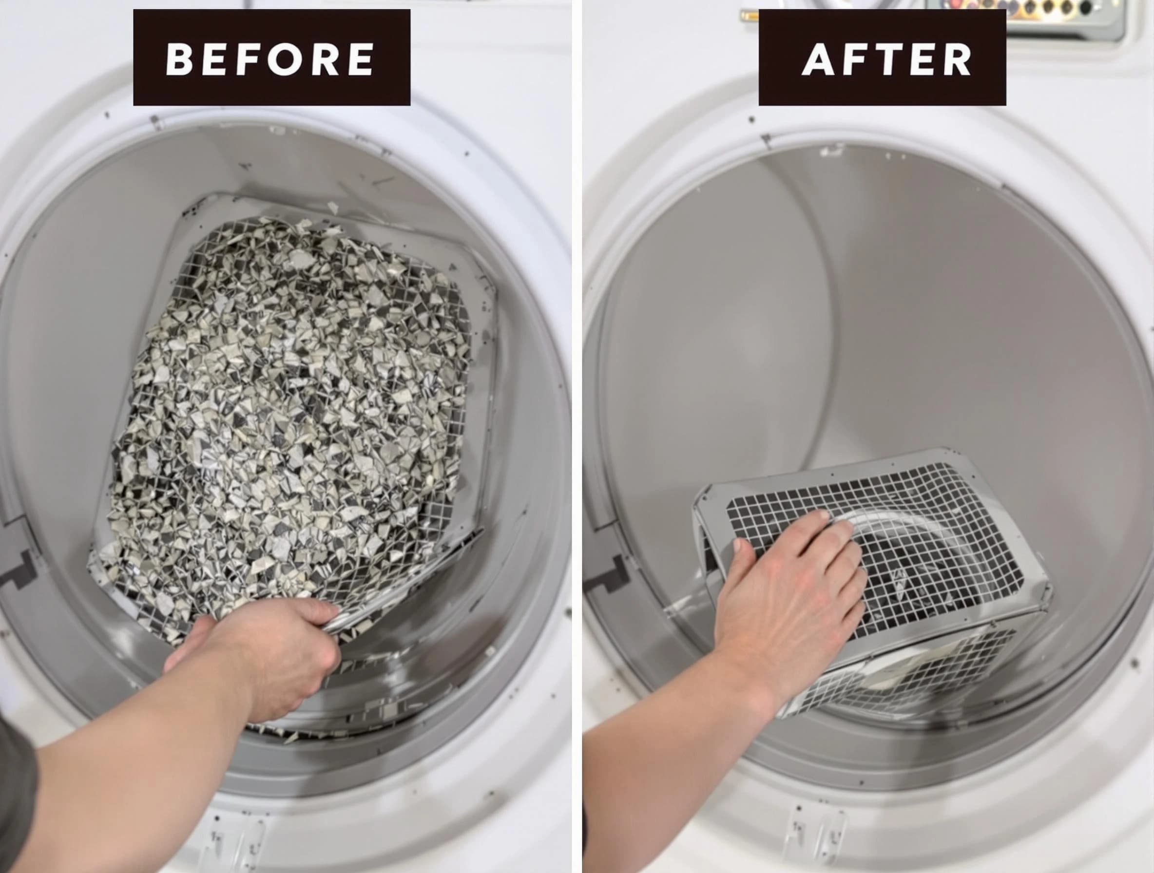 Professional lint trap cleaning by South Park Dryer Vent Cleaning in South Park