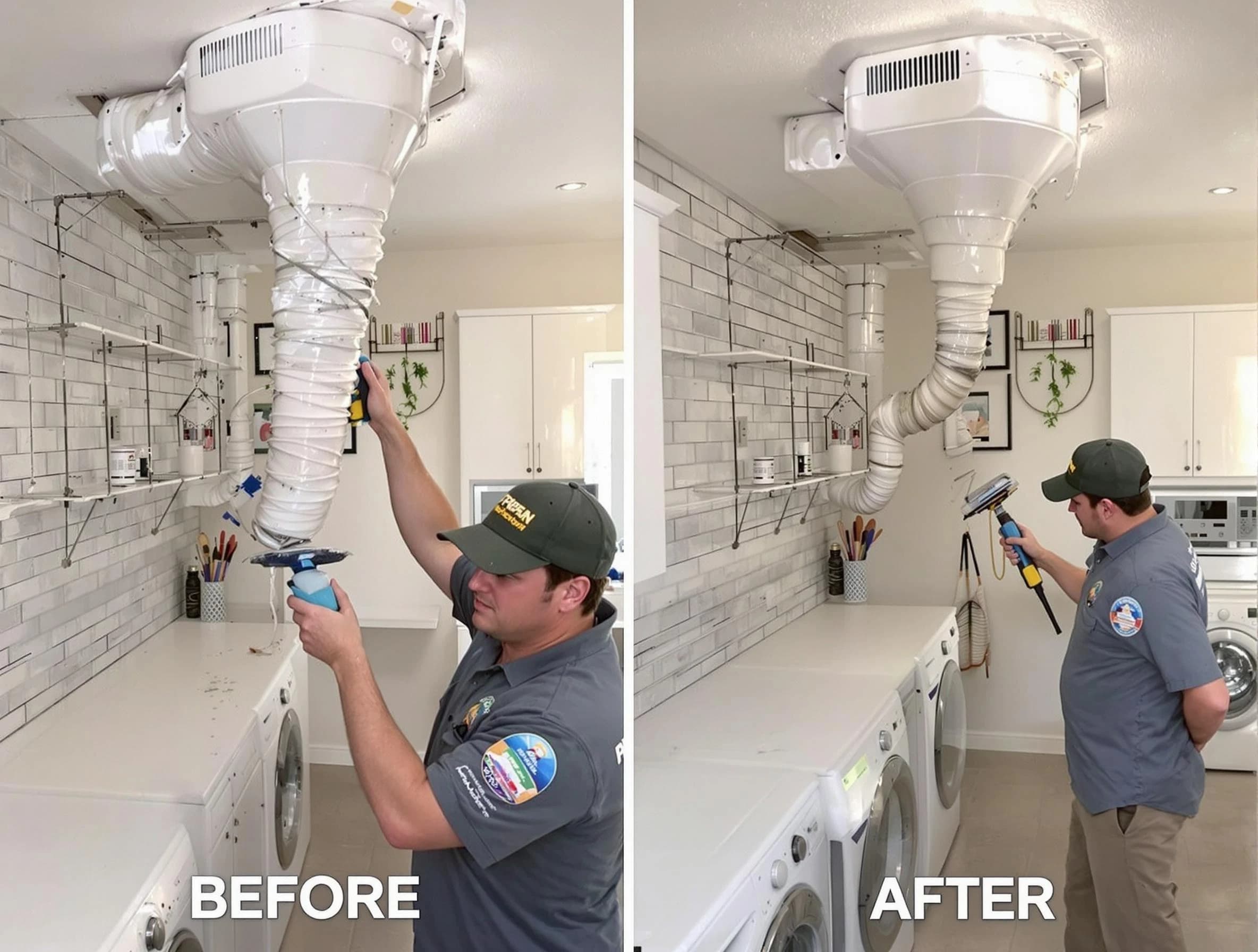 Professional dryer exhaust vent cleaning by South Park Dryer Vent Cleaning in South Park