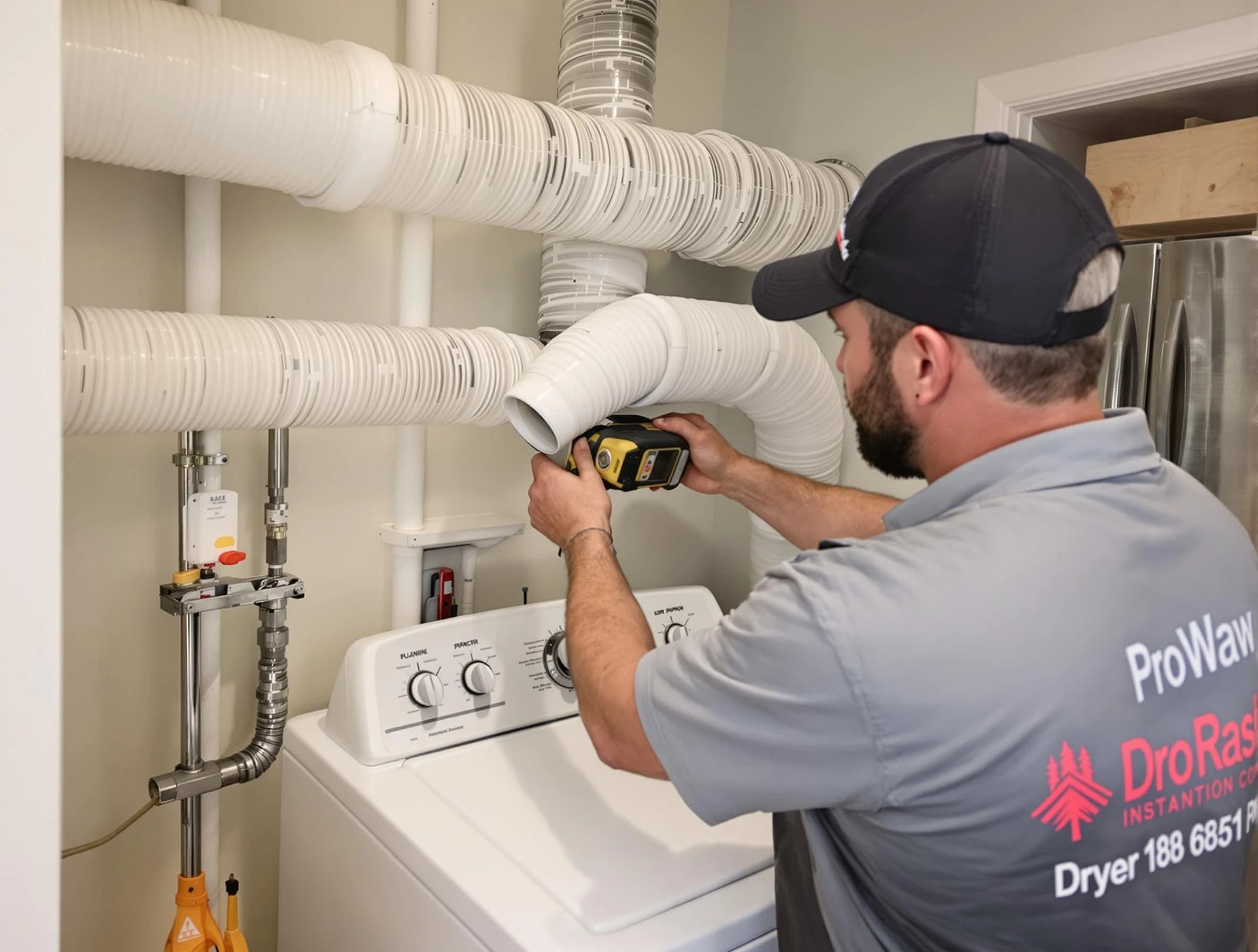 Professional dryer vent hose installation by South Park Dryer Vent Cleaning in South Park