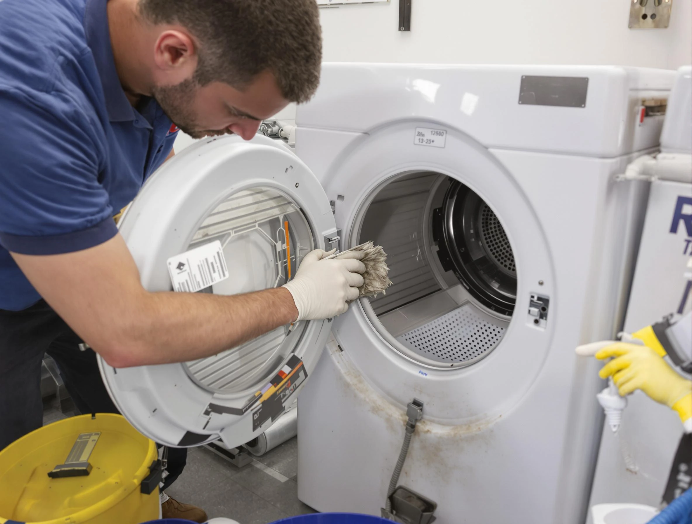 South Park Dryer Vent Cleaning specialist performing detailed lint trap cleaning service in South Park