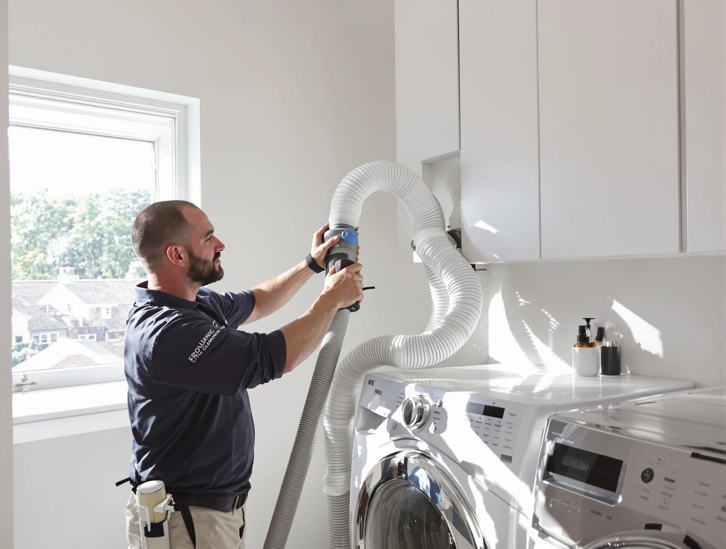Certified South Park Dryer Vent Cleaning technician performing dryer vent cleaning in South Park